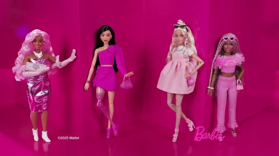 Barbie Deluxe Stijl - Pastelroze babydolljurk - Barbiepop