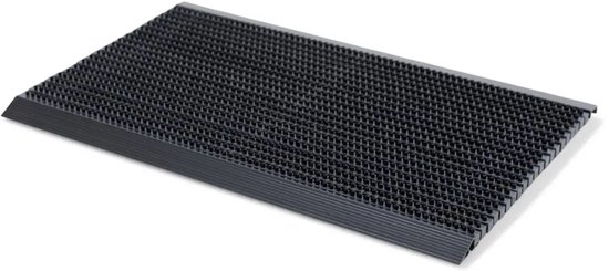 Tapis de brosse Ikado noir - 40 x 60 cm