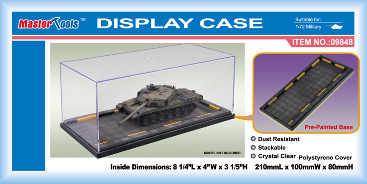 Master Tools Modelbouwpakket - 09848 Display Case 210x100x80 mm Display case - MasterTools - Modelbouw