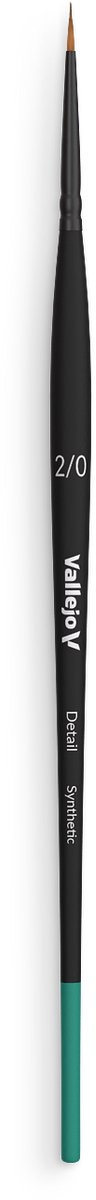 Vallejo Hobbypenseel - VALB02020 Ronde Synthetische Penseel Nr 2/0 Penseel
