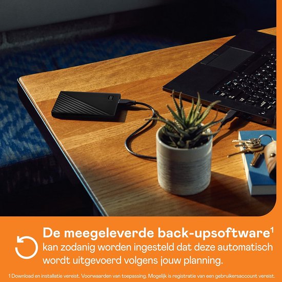 RFWR® Externe harde schijf 1 TB - Mobiele opslag met automatische back-ups en wachtwoordbeveiliging - Compatibel met PC, Xbox en PS4 van Merkloos — afbeelding 4