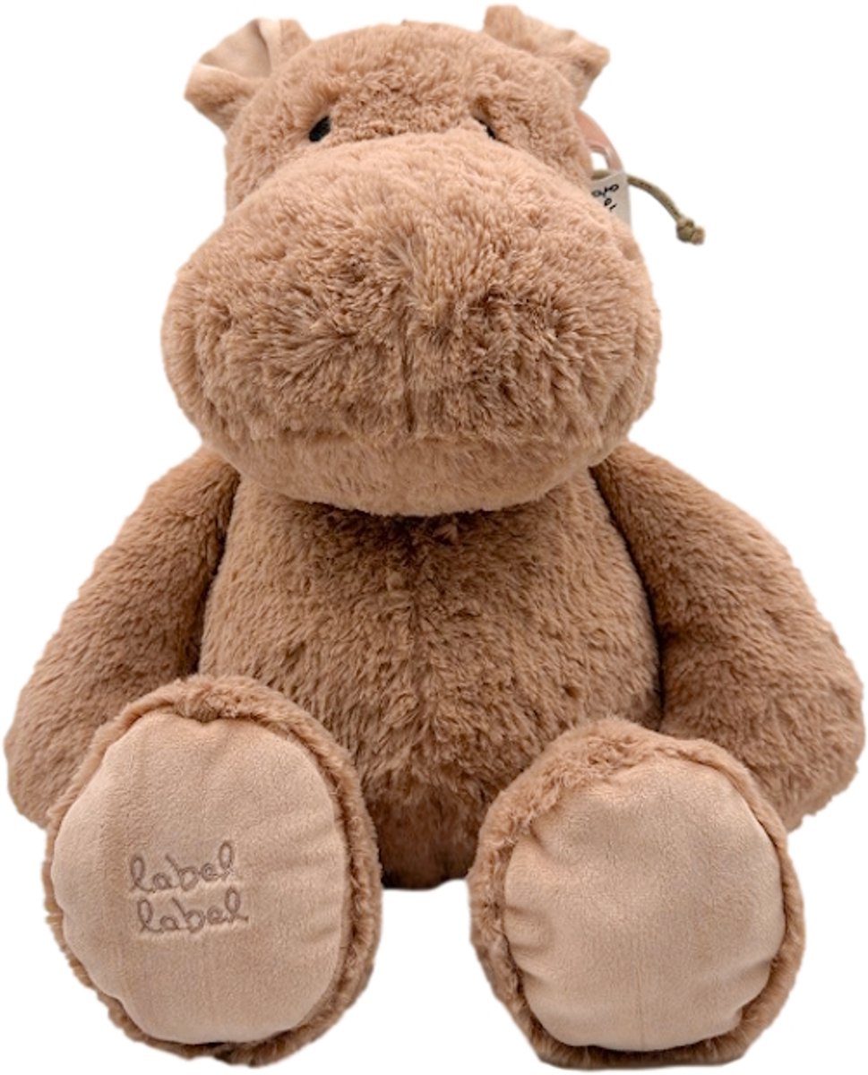 Label Label Hippo Harvey Nougat 34 cm Knuffel