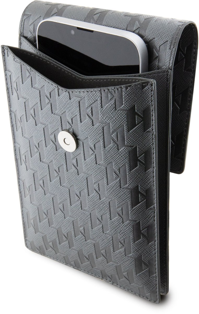 Karl - Lagerfeld - Tas KLWBSAKHPKG koffer - zilver Saffiano Monogram Ikonik