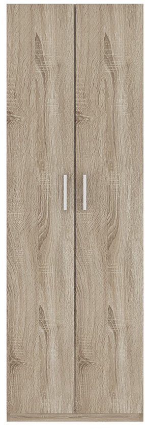 Interiax Opbergkast - Kledingkast 'Mila' - 2 Deuren & 4 Legplanken | Sonoma Eik | 180x60x42 cm