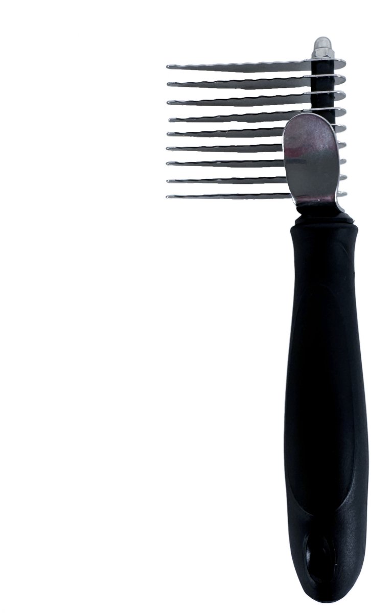 Tools-2-groom - klittenkam - Dierenkam - Kam voor klitten - Voor hond en kat - kunststof greep 17,5 cm