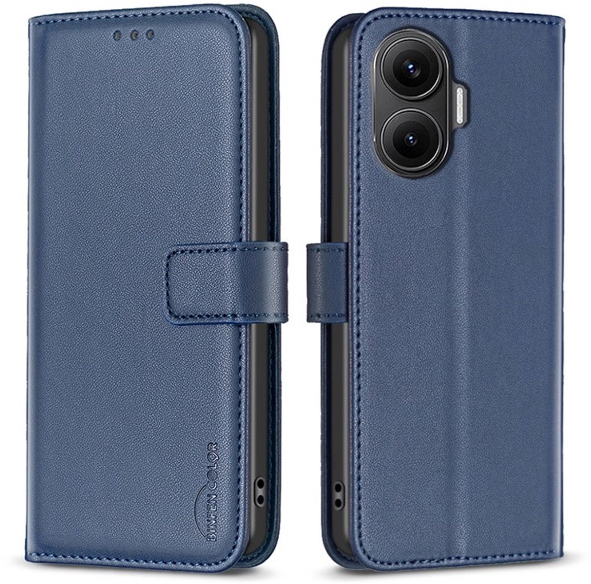 BINFEN Hoesje - Geschikt voor Xiaomi Poco F7 Hoesje - BINFEN Book Case - Blauw