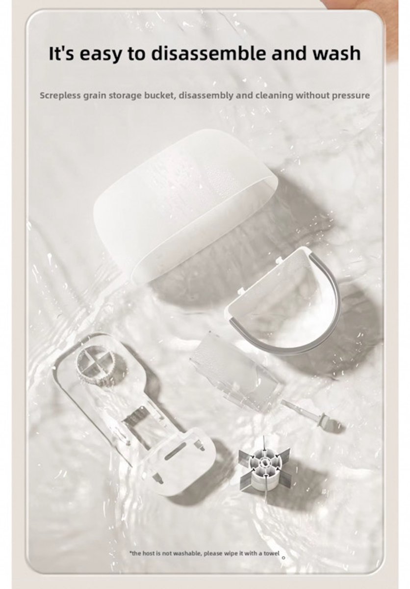 LaNicole-Automatische voerbak-Pet feeder 1.8L-Huisdiervoeder-Dispenser-Hangend-Konijnen-kleine dieren-met Camera-2.4G/5G Wifi milijoen pixels HD-Camera WIFI thumbnail 6