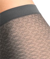 FALKE Particle matériau ajouré transparent 20 DEN collant femme gris - taille M