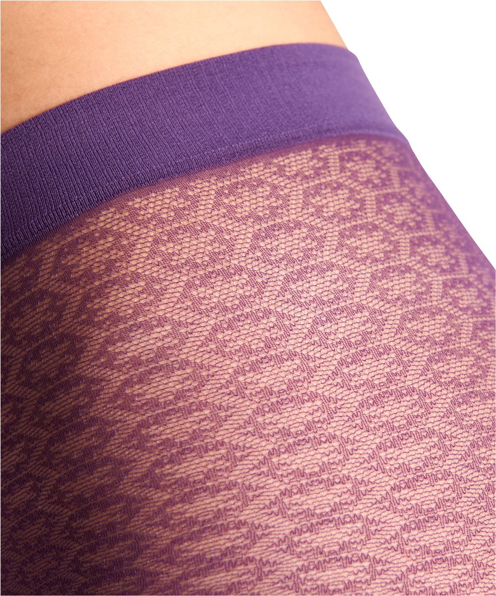 FALKE Particle gedessineerd materiaal transparent 20 DEN panty dames rood - maat S