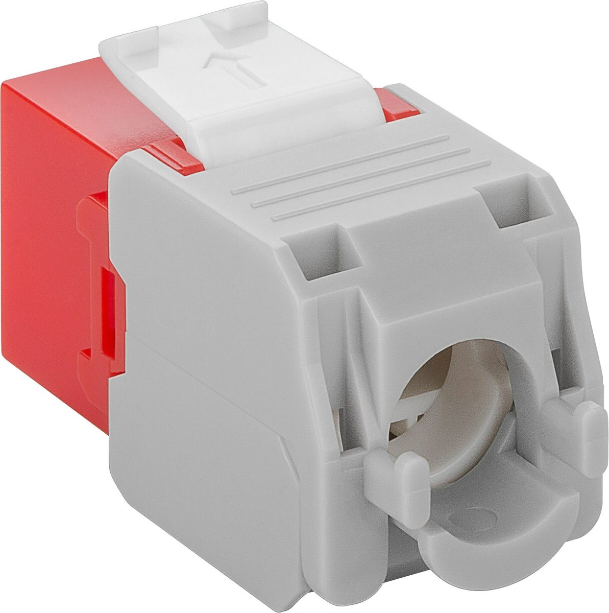 Danicom CAT6a UTP Keystone Connector - Toolless - Rood