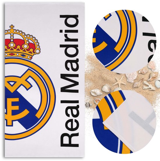 Real Madrid Strandlaken - Wit - 90x180 cm
