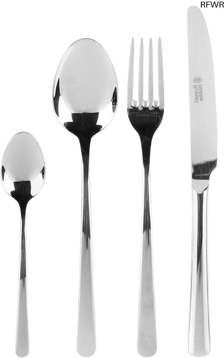 RFWR® 48-Delig Bestekset voor 12 Personen - RVS Tafelgerei voor Elegante Diners