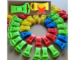 Grote sokkenklemmen - voor wasmachine en droger - 44 stuks