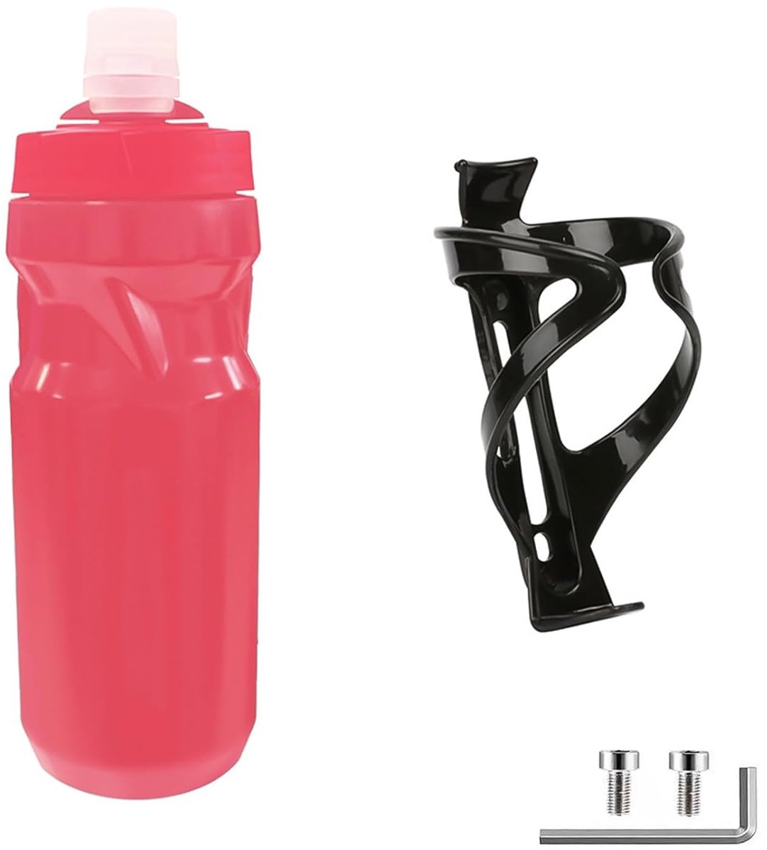 Fietsflessenhouder met 600 ml fles - robuust en lekvrij - voor mountainbike en racefiets