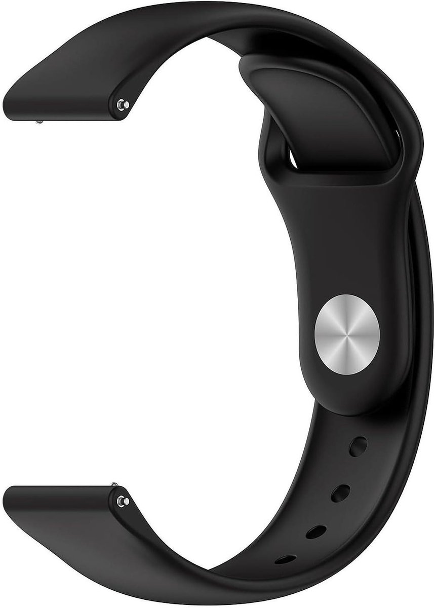 Allecto Plus - Verstelbare siliconen horlogeband 20 mm voor heren en dames - Sportieve reservearmband - Wasbaar - Geen edelstenen - Comfortabel en duurzaam