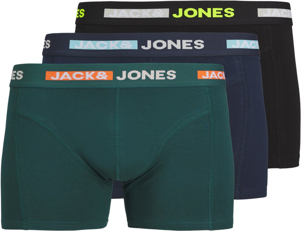 JACK & JONES JACSCOTT SOLID TRUNKS 3 PACK SN JNR Jongens Onderbroek - Maat 164