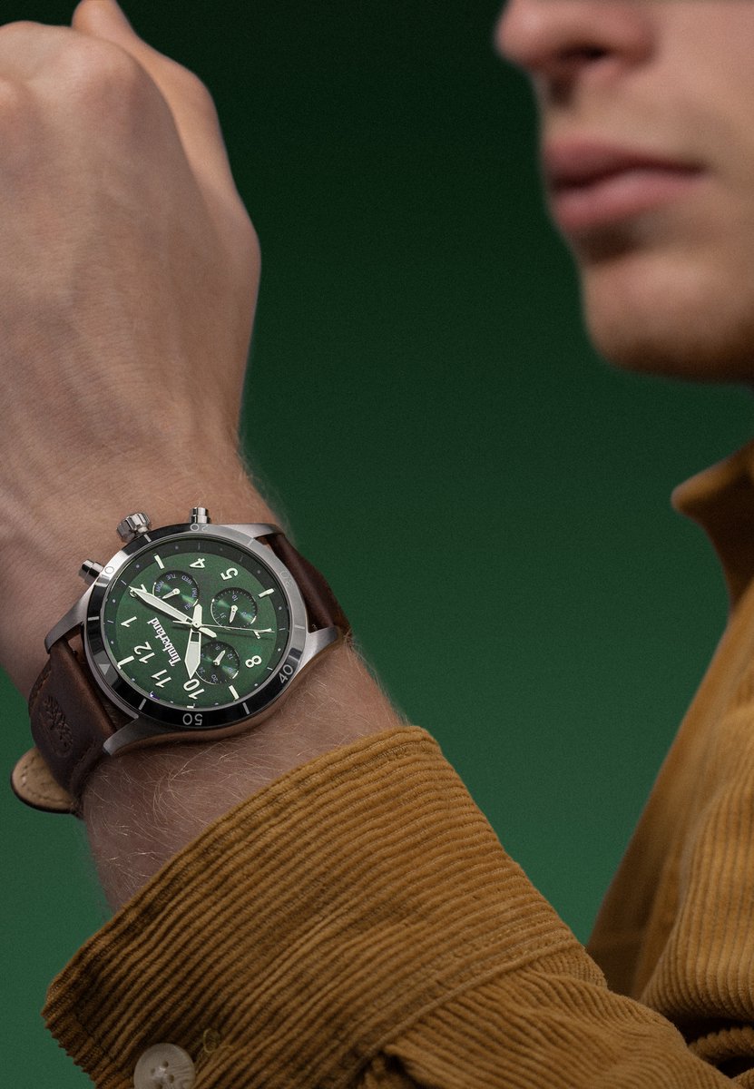 Horloge Ashmont Green - Brown