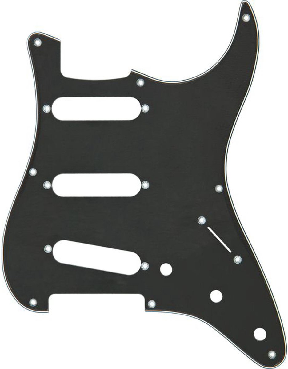 Fender Pickguard Strat 57 Vintage zwart 3-ply - Pickguard