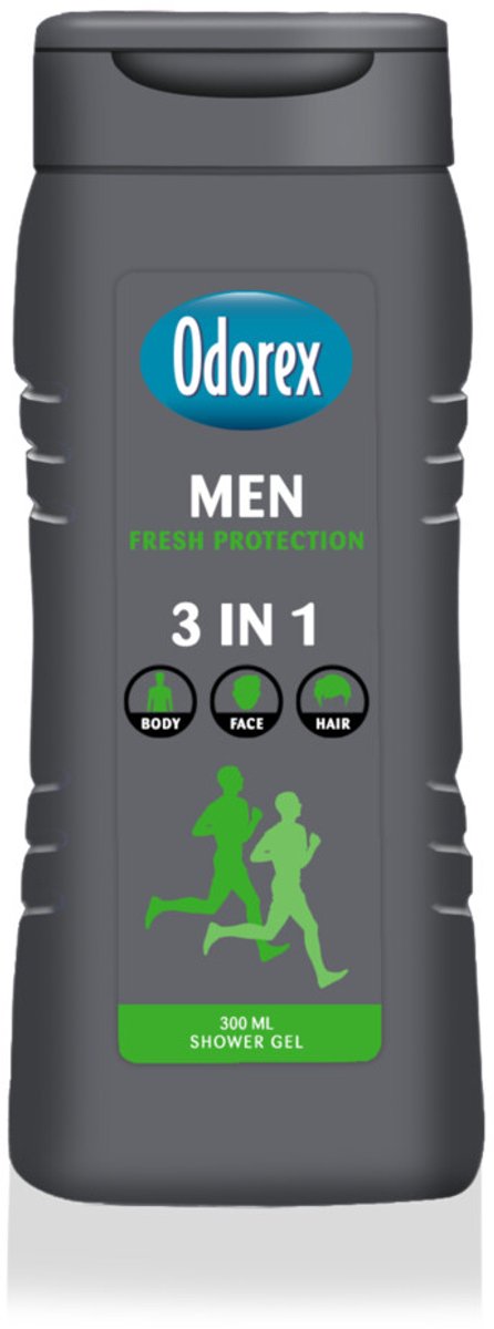 Goedkoopste 3x Odorex Douchegel For Men 3-in-1 Fresh Protection 300 ml