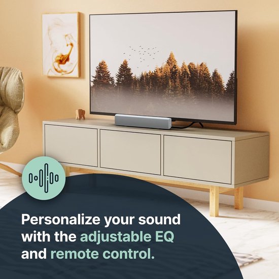 RFWR® Krachtige Bluetooth Soundbar voor TV en PC - 50W 2.0 Stereo met Afstandsbediening - Mini 39 cm van RFWR® — afbeelding 5