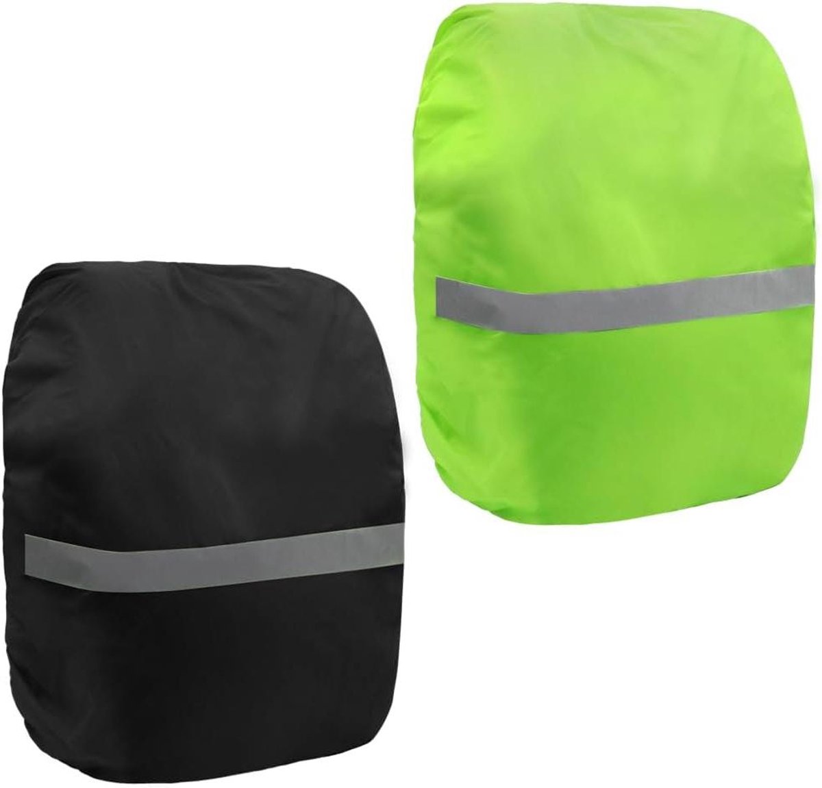 Allecto Plus - Waterdichte Rugzakhoes 18-30L met Reflecterende Strepen voor Wandelen, Kamperen en Fietsen - 2 Stuks
