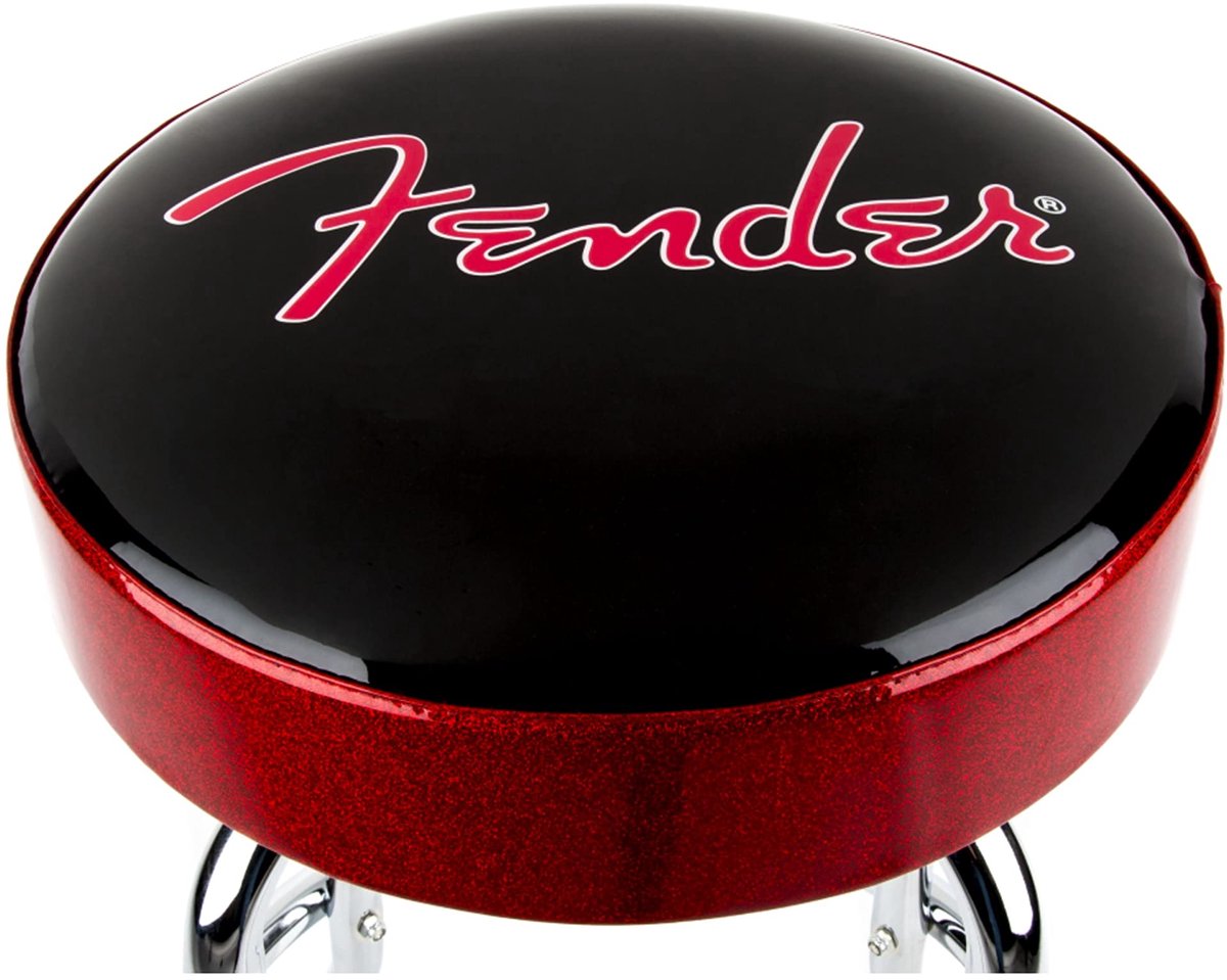 Fender Barstool 24" Red Sparkle Logo