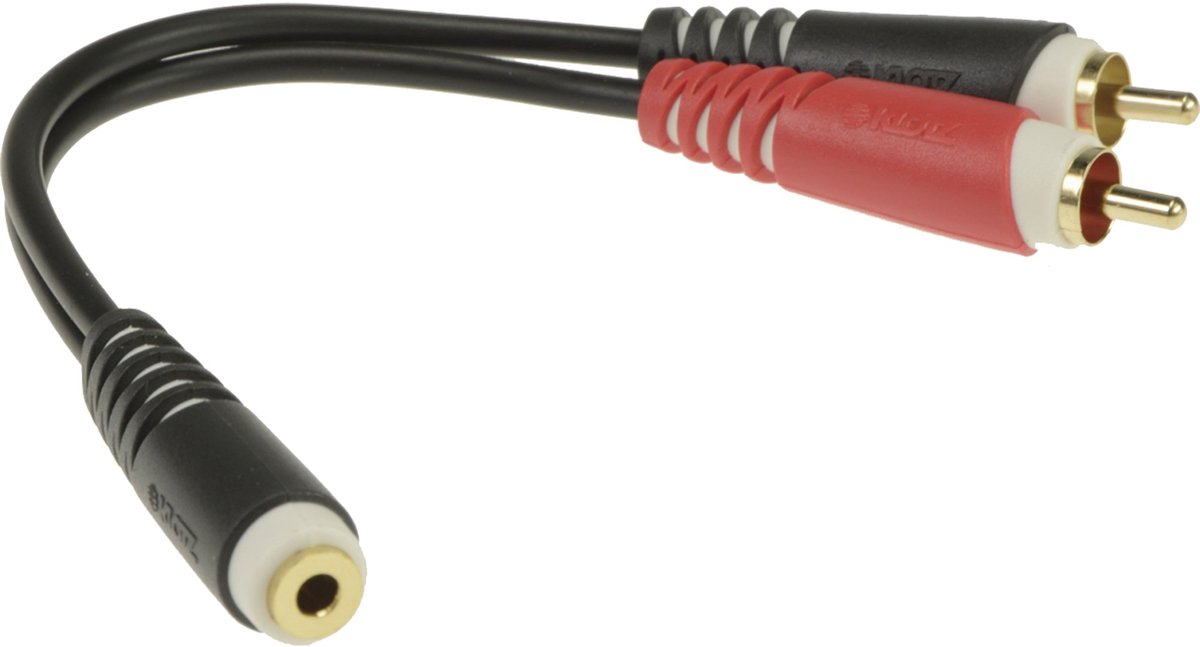 Klotz AYS-6 Y-adapter 3.5mm stereo female - 2x RCA male 0.2m