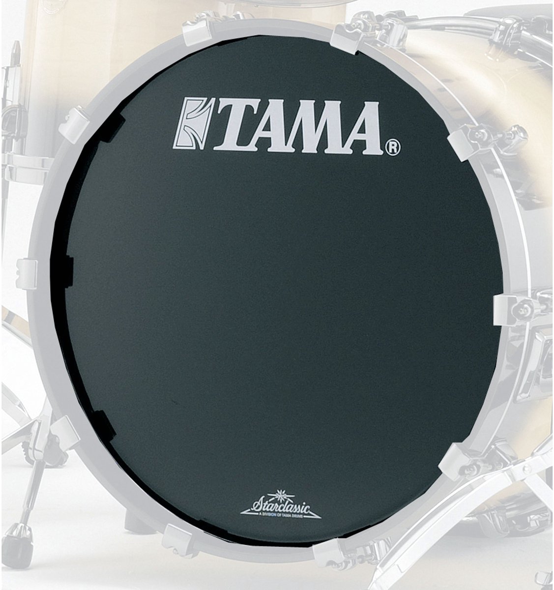 Tama basDrum Frontvel BK22BMTT, 22", zwart, Starclassic Logo - Bass drumvel