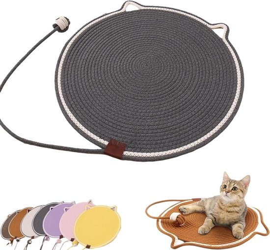 COSTWAY Krabpaal, 106 cm hoog, kattenboom met kattenhol, 2 ligvlakken en 2 ballen, klimboom met