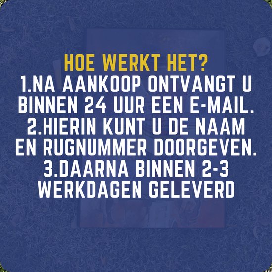 Wallofprints - Affiche de football encadrée et personnalisée de l'AZ Alkmaar - Avec eigen naam et numéro de maillot - Format A2 - 42x59,4 cm - Papier semi/brillant - Poster maillot de Voetbal - Inspiré des couleurs de l'AZ et d'un peu d'imagination