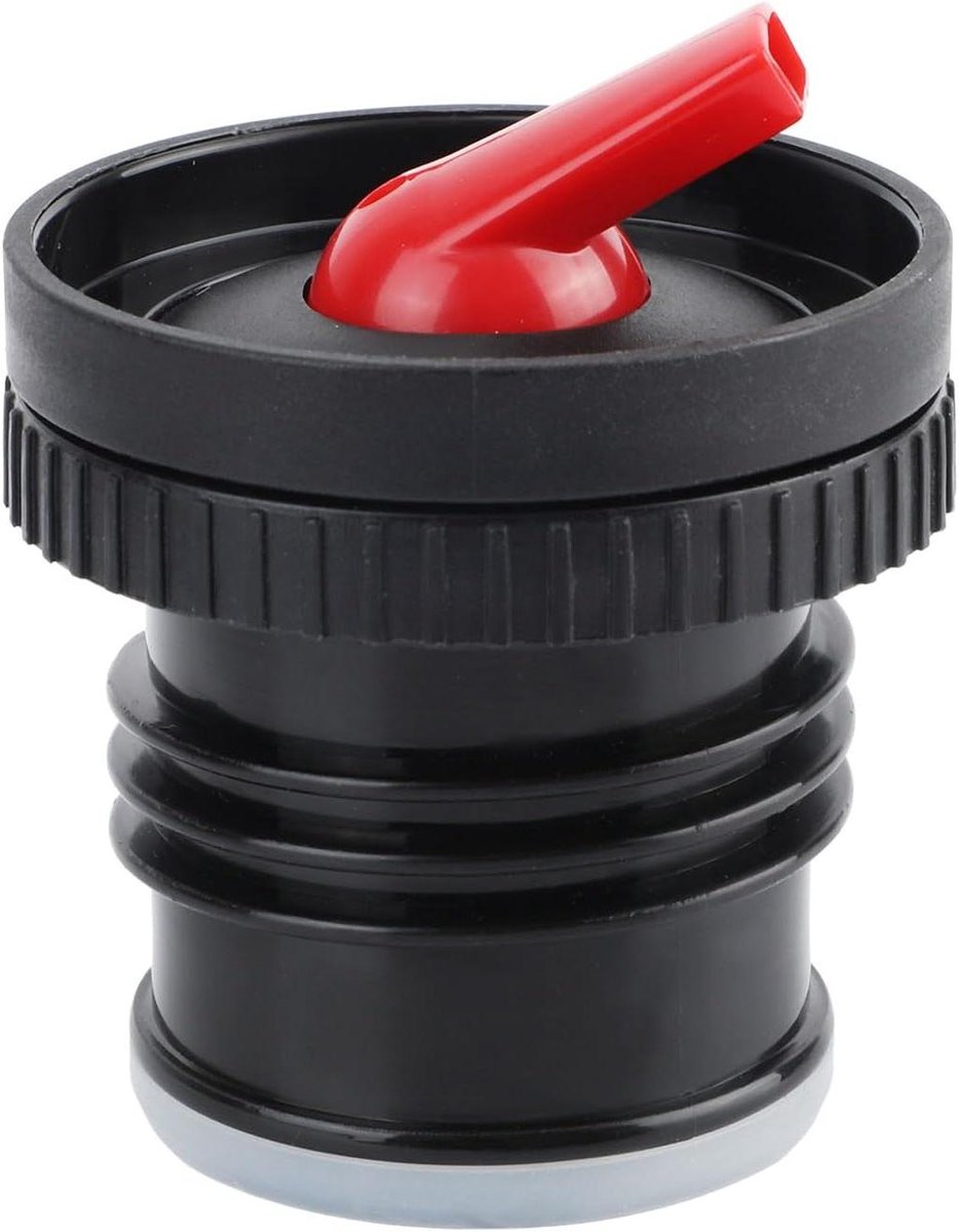Allecto Plus - Flessenstop voor Waterfles - Vacuüm Waterdichte en Geïsoleerde Accessoires - Compatibel met Verschillende Maten - Zwart