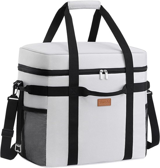 BigDean 30 Liter Koeltas – Lekvrij, Waterdicht, Tot 5 Uur Koel – Perfect Voor Picknick, Strand & Camping – Grijs