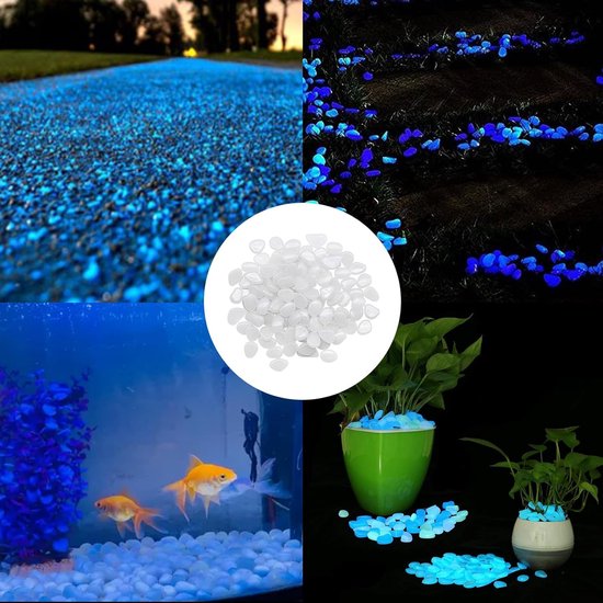 Galets lumineux décoratifs pour Jardin et aquarium - 300 pièces - Wit | bol