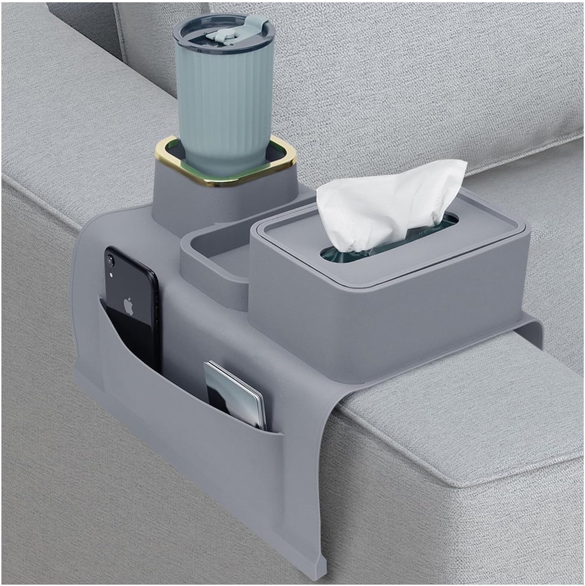 Bankovertrek met Bekerhouder - Antislip - 1 Stuk - Silicone