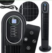 Bol.com YAR SkyBreeze - Torenventilator met afstandsbediening -Slank ontwerp -Oscillatiefunctie -Ionisatorfunctie - digitaal sch... aanbieding