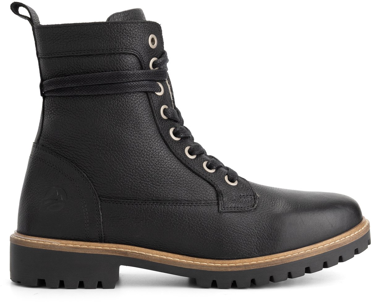 Travelin' Trongsberg Heren - Veterboots - Wolgevoerd - Zwart