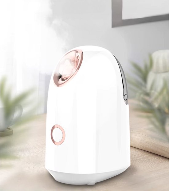 Livista Gezichtsstoomapparaat - Diepe reiniging & hydratatie – 150 ml water tan - eenvoudige bediening - wit