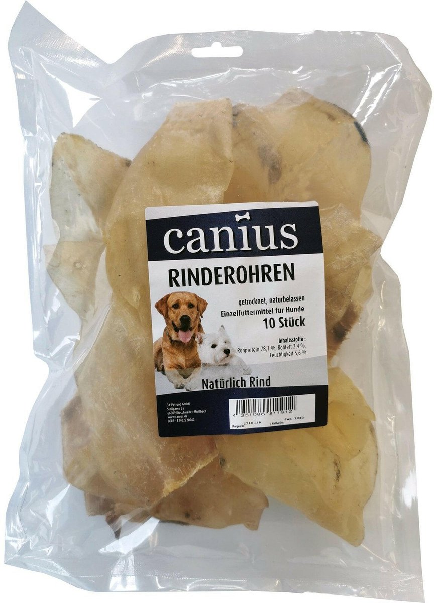 Canius gedroogde runderoren - 10 stuks