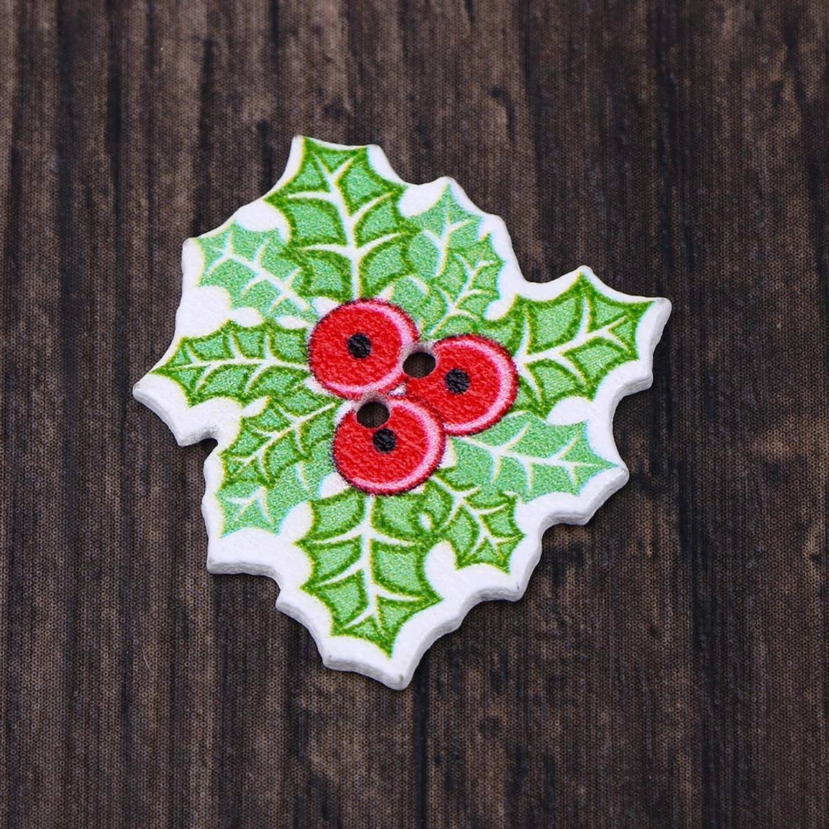 Chenkou Craft 30 stks 30 MM Kerstman Sneeuwpop Houten Knoppen Naaien Mix Veel (Mix, 1 1/4 (30mm