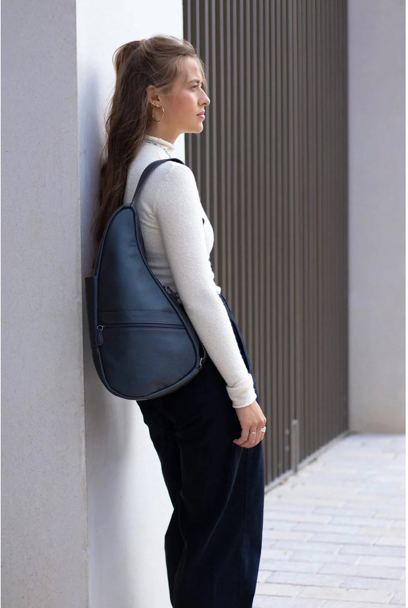 HEALTHY BACK BAG Rugzak - Leather - Navy - Small - 5303-NV