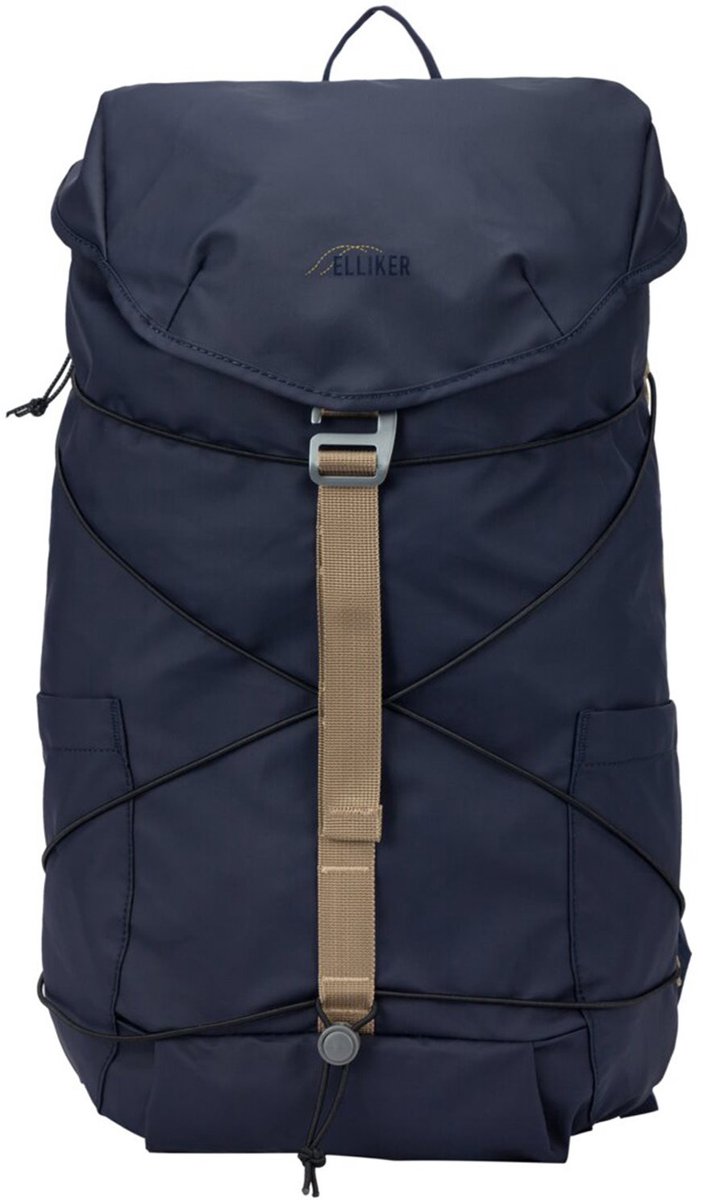 Elliker Wharfe Flap Over Backpack 22L navy