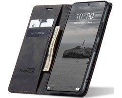 Hoesje geschikt voor Sony Xperia 1 VII - Book Case Leer Slimline Zwart