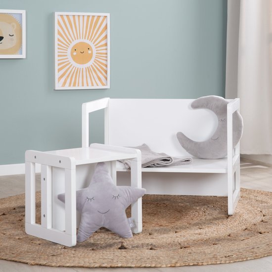 Homasis – Chevalet 3-en-1 En Bois – Tableau Blanc, Tableau Noir Et Rouleau Papier – Rangement Intégré – Pour Enfants De 3 à 6 Ans