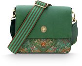 Pip Studio Crossbody Fenna - Schoudertas met Jabali-print - met Afneembare Schouderriem - Groene Tas - 19x6x16cm