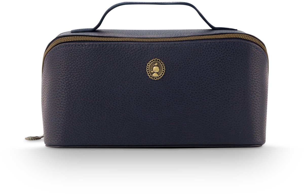Pip Studio - Cyrille Make-up Tasje Dames - Toilettas - Blauw - 11x5x22cm