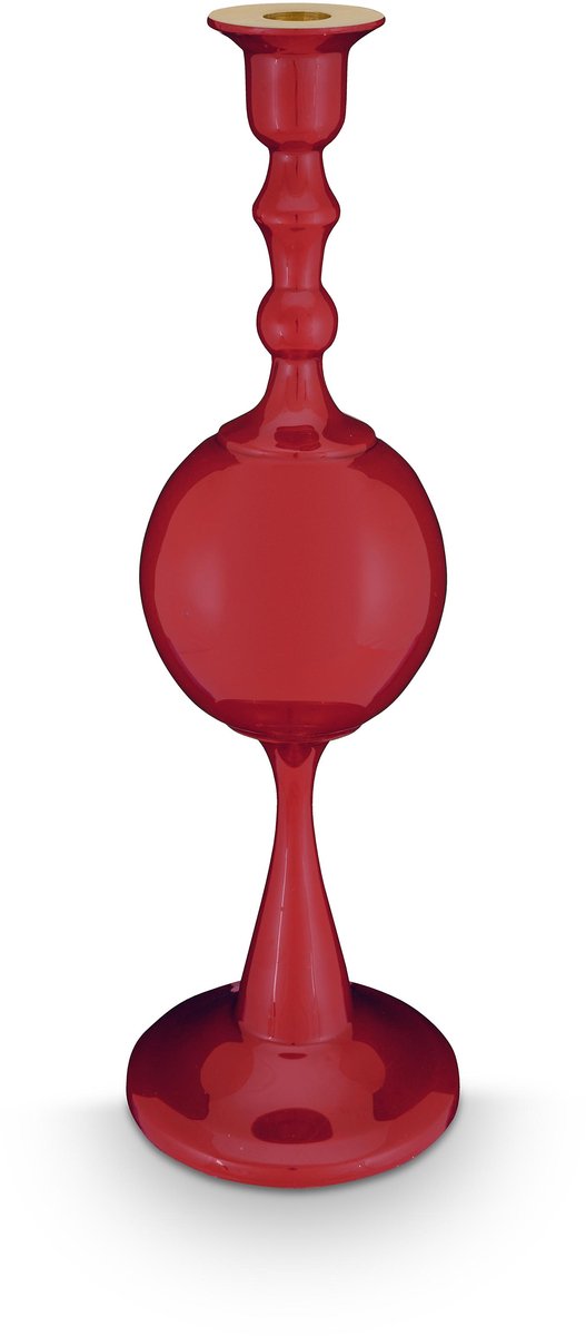 Pip Studio Kandelaar Sphere - Donkerrood - Metaal - 37 cm