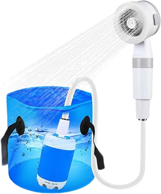 reiseregen Basic - campingdouche - 10 liter - Draagbare buiten-douche - Waterdichte schoudertas & Douchezak