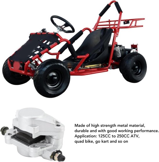 Metalen Schijfremklauw Achter - Prestatiegericht voor 125 ATV Quad - Go Kart - Motorfiets - Geschikte Remklauw met Constructie en Verschillende Kleuren - Bestseller — afbeelding 3