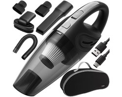 Xtrobb snoerloze autostofzuiger – krachtig en USB-C oplaadbaar – nat/droog, met accessoires