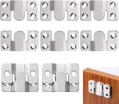 SOTECH SOLID Meubelverbinder – Set Van 2, Metaal, Tot 250 Kg, Onzichtbaar Ingefreesd, Voor Bedden En Metalen Constructies